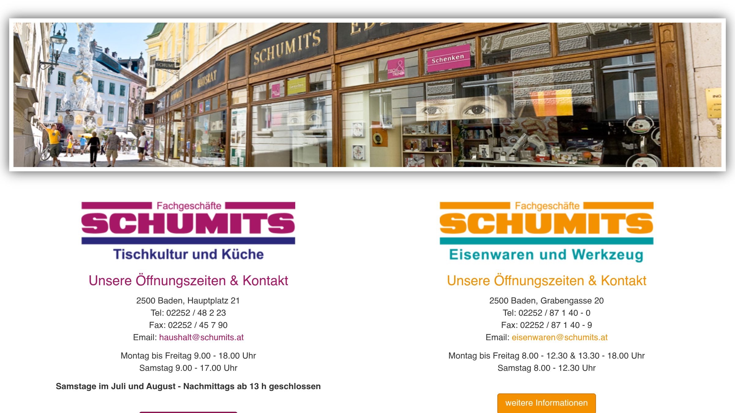 Ansicht von Schumits Eisenwaren und Werkzeug