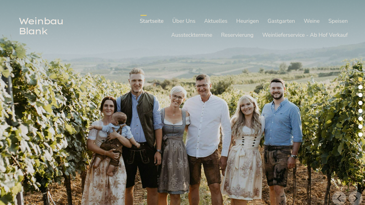 Website-Vorschau von Weinbau Blank