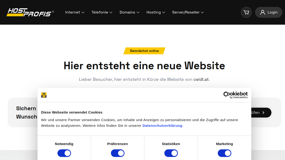 Website-Vorschau von Weinbau Familie Ceidl